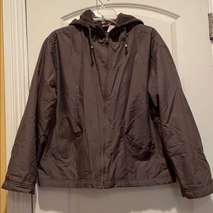 Women’s Lightweight Hooded Olive Green Jacket